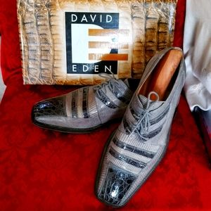Men's David Eden Crocodile/Lizard Dress Shoe